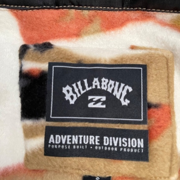 new Billabong Stone Tropical Furnace Fleece Button Up Shaket US M - Picture 10 of 11